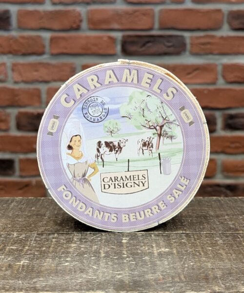 Boîte Ronde Caramels Fondants au Beurre Salé 150g