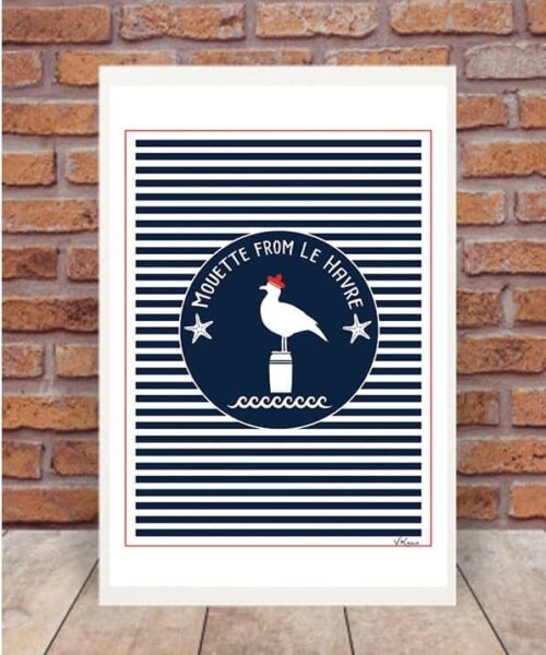 affiche mouette from le havre