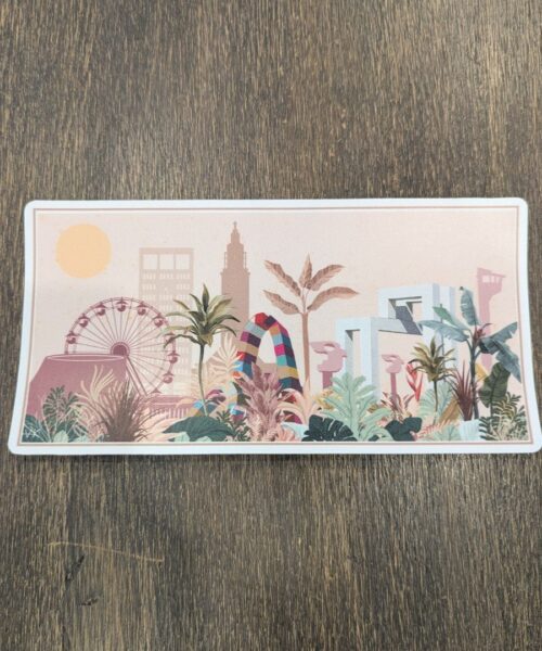 Sticker panoramique Le Havre version Jungle