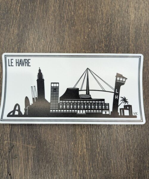 Sticker panoramique skyline du Havre