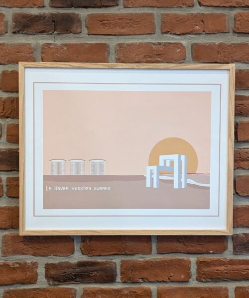 Affiche Le Havre version summer 40x50